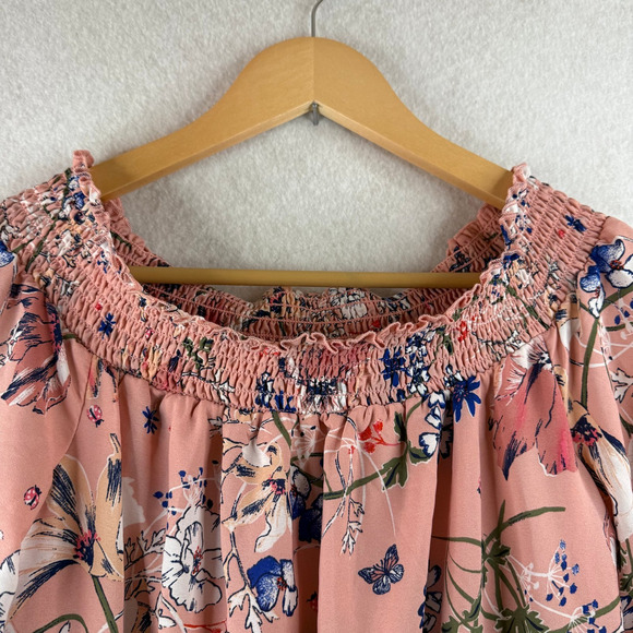 Westport Women's Floral Pink Off Shoulder Maxi Dress 4 Feminine Easter Wedding - Picture 10 of 14